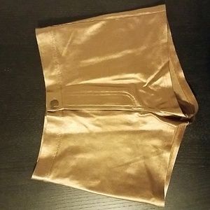 Vintage American Apparel Disco Shorts M Gold